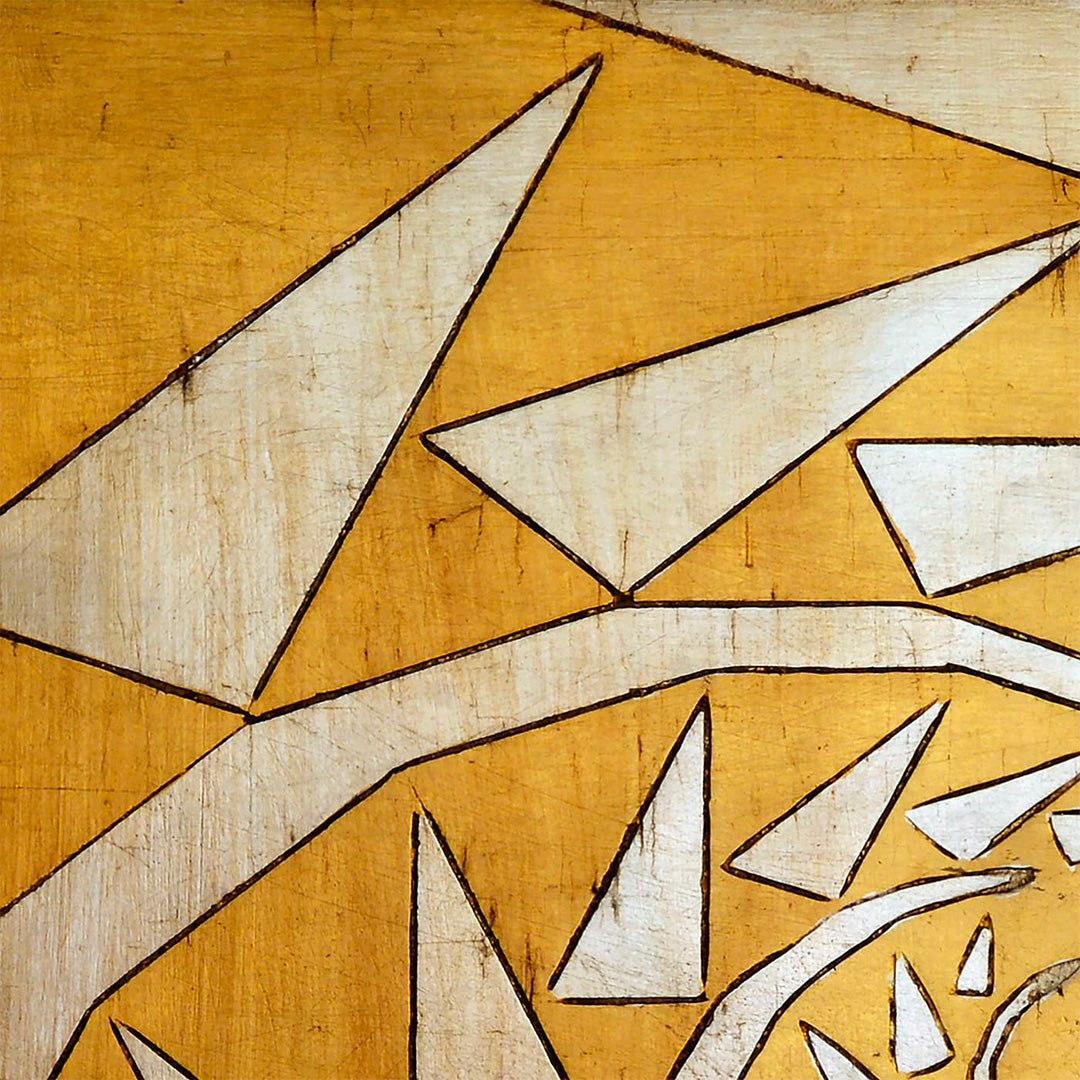 Attrazione Spezzata - Incised Wood Panel