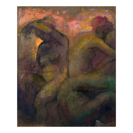 Figura - Dipinto ad olio su tela