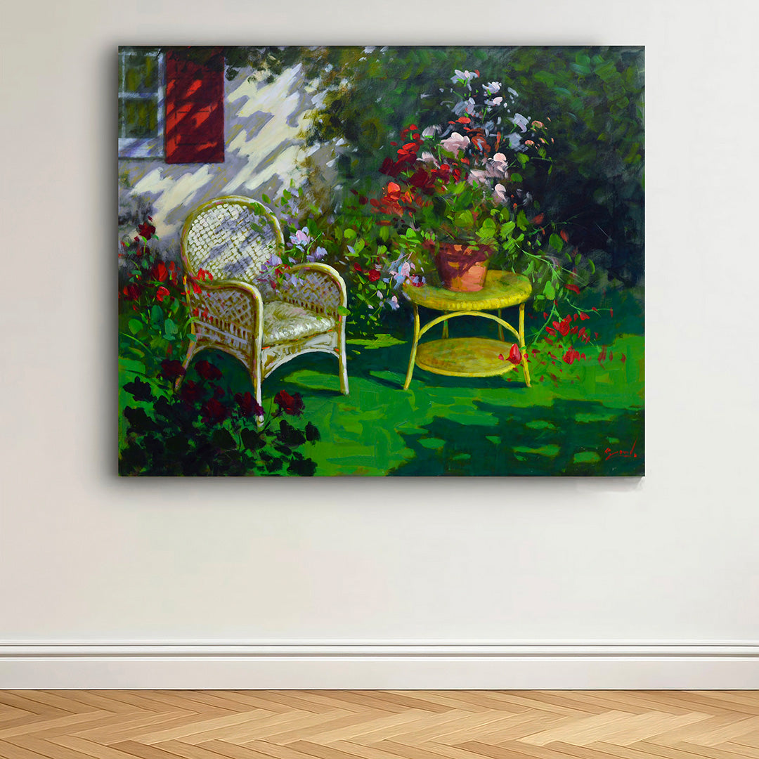 In Giardino - Oil Painting on Canvas