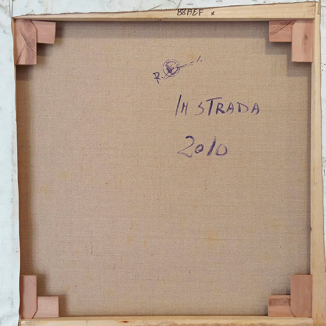 In Strada - Dipinto ad olio su tela