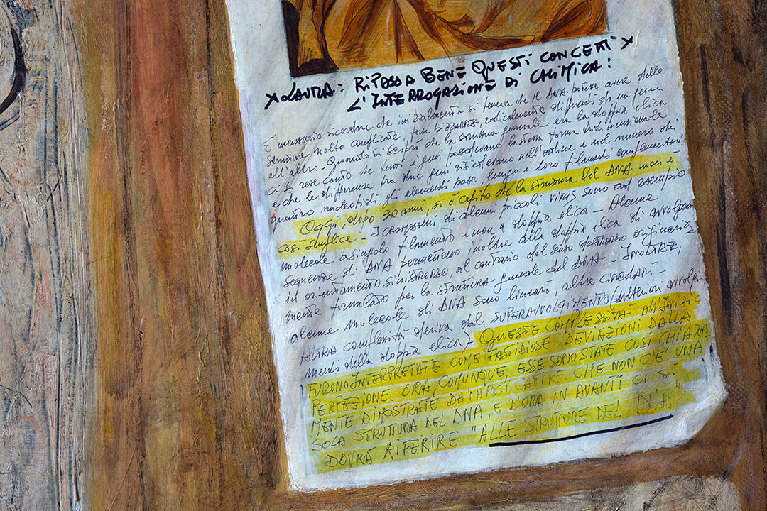 La Lezione Di Chimica - Mixed Media on Canvas