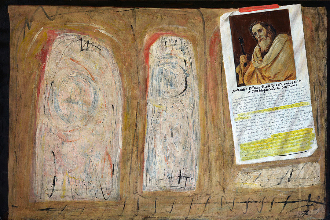 La Lezione Di Chimica - Mixed Media on Canvas