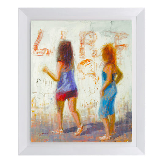 Le Due Amiche - Dipinto Olio su Tela