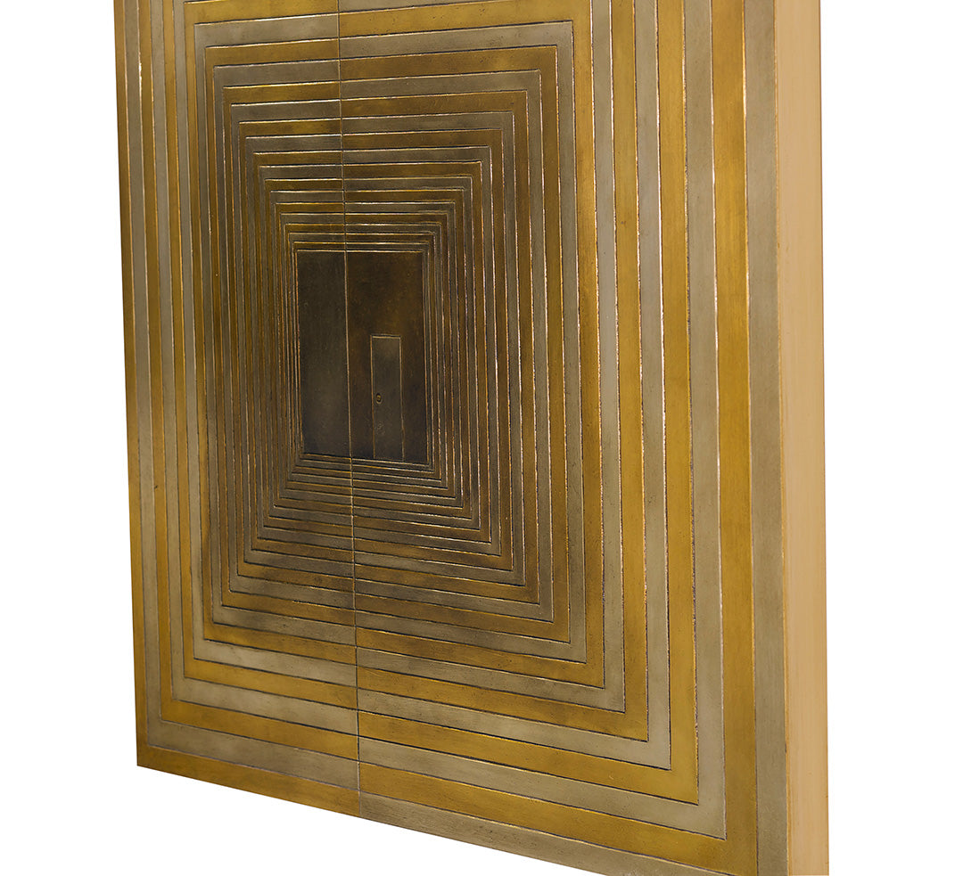 Steps - Incised Wood Panel