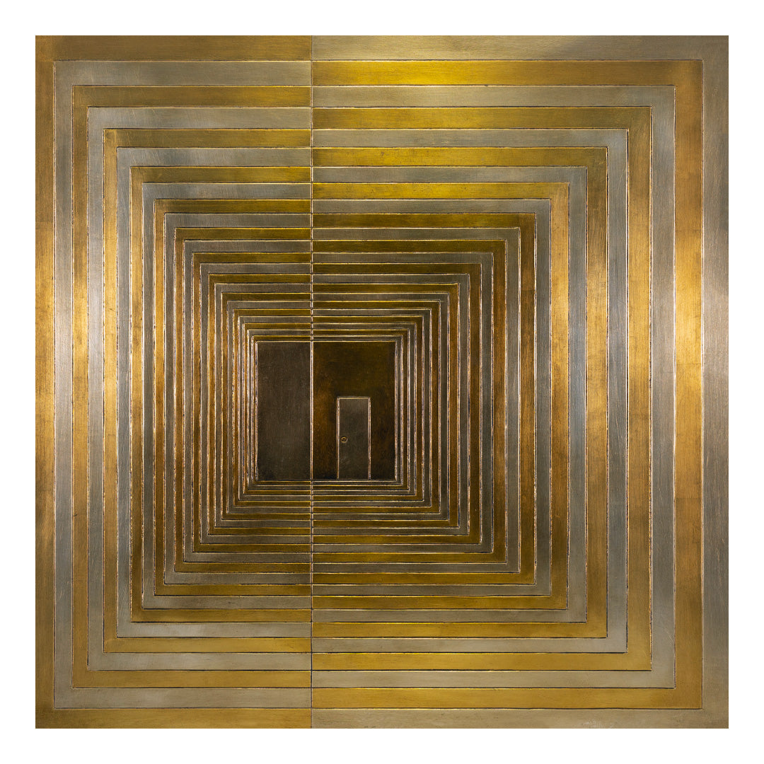 Steps - Incised Wood Panel