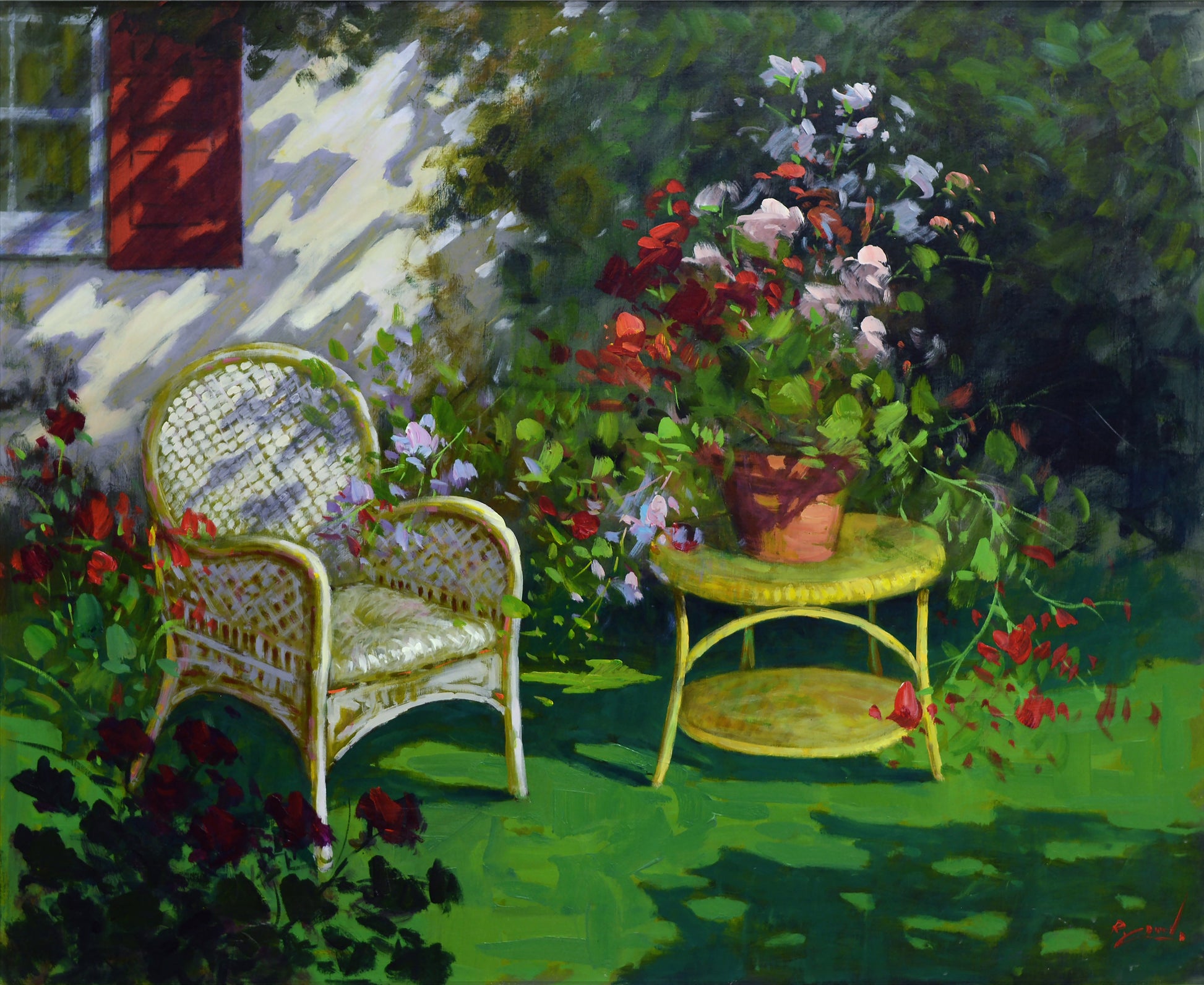 In Giardino - Oil Painting by Renato Criscuolo - CAST Caiafa Arte Studio