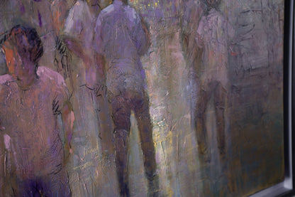 "In Città (2009)" Oil Painting on Canvas by Renato Criscuolo