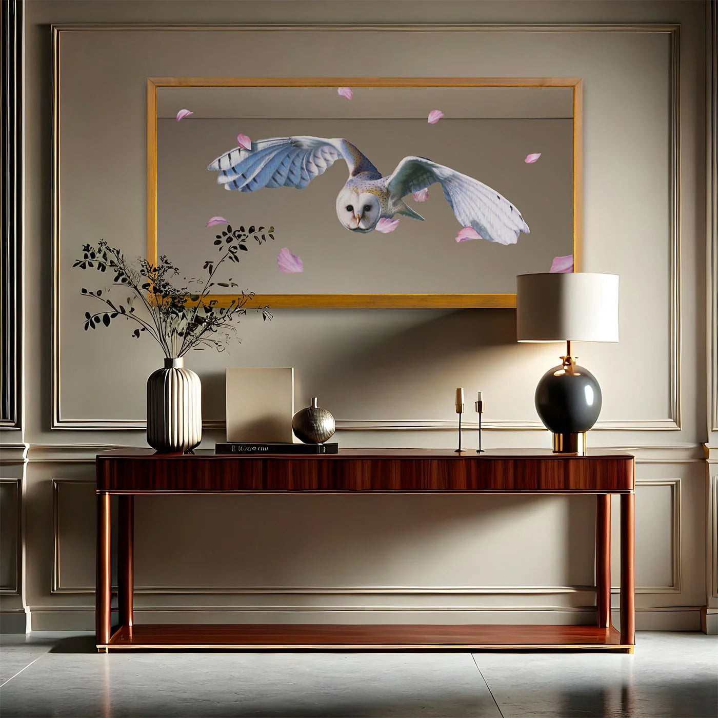 Volo Etereo - Oil Painting on Mirror