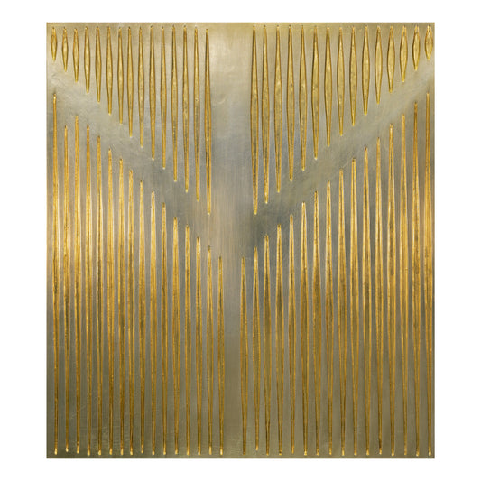 Algiz - Incised Wood Panel