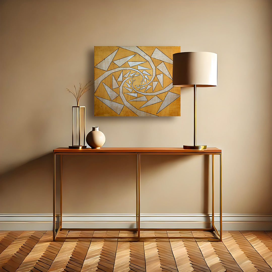 Attrazione Spezzata - Incised Wood Panel