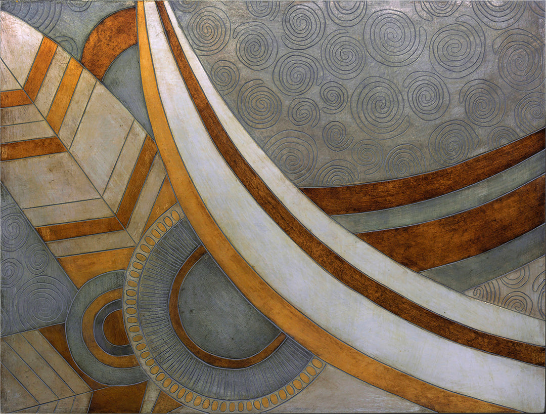 Gradazioni - Incised Wood Panel