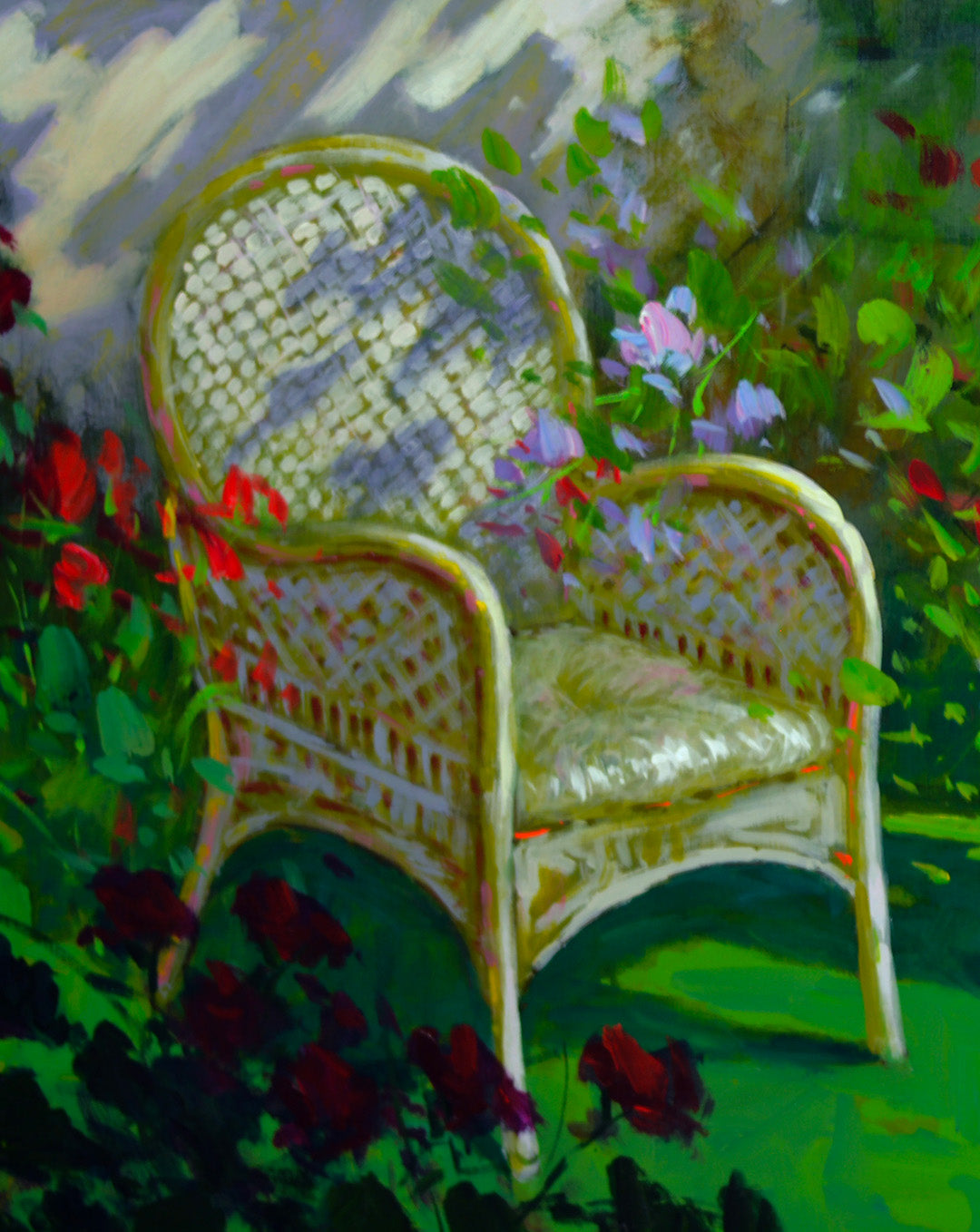 In Giardino - Oil Painting on Canvas