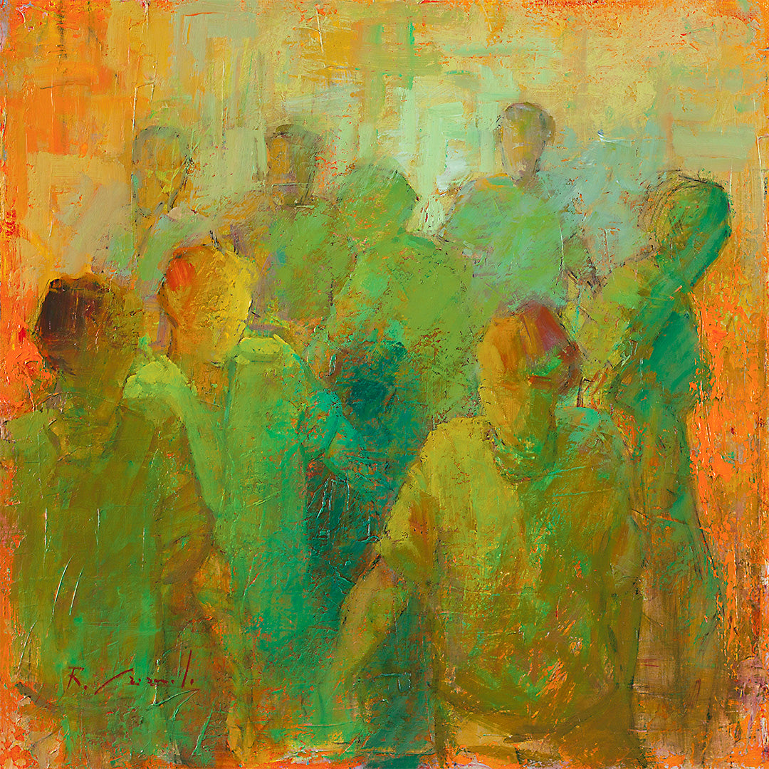 In Strada - Oil Painting on Canvas