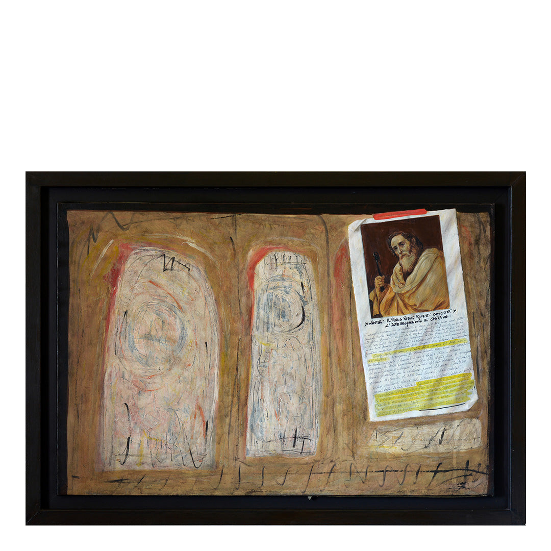 La Lezione Di Chimica - Mixed Media on Canvas