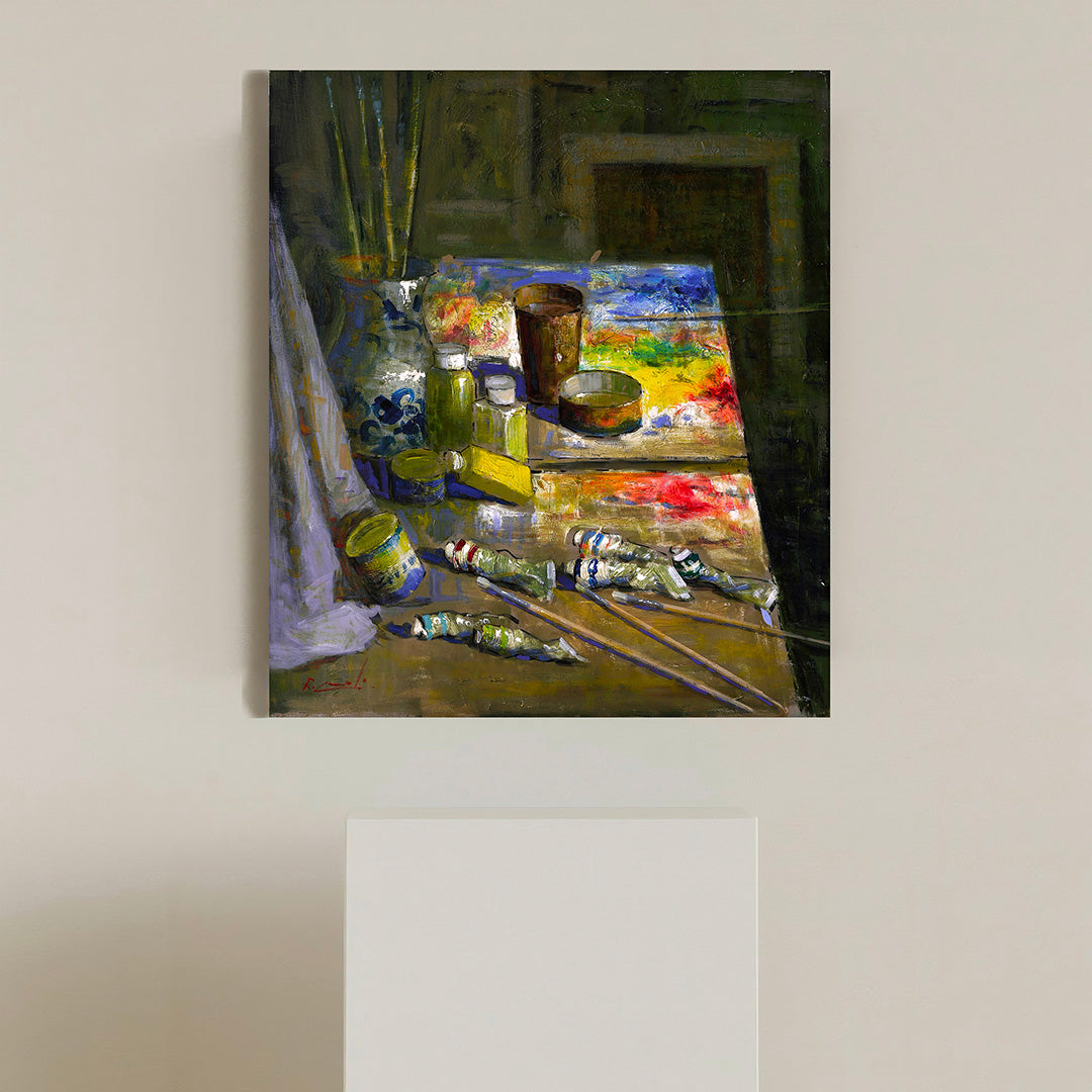 La Tavolozza - Oil Painting on Canvas