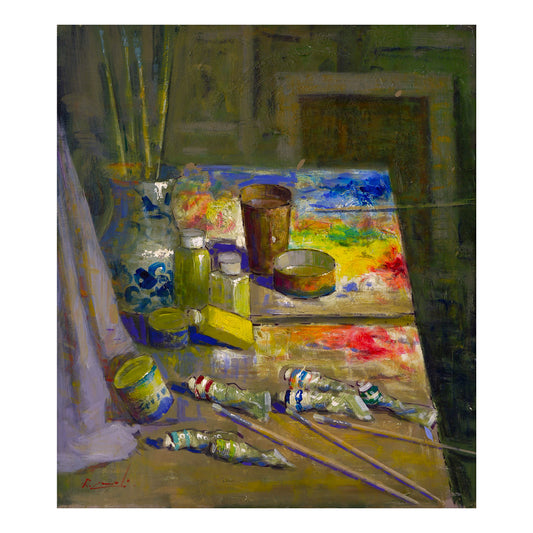 La Tavolozza - Oil Painting on Canvas