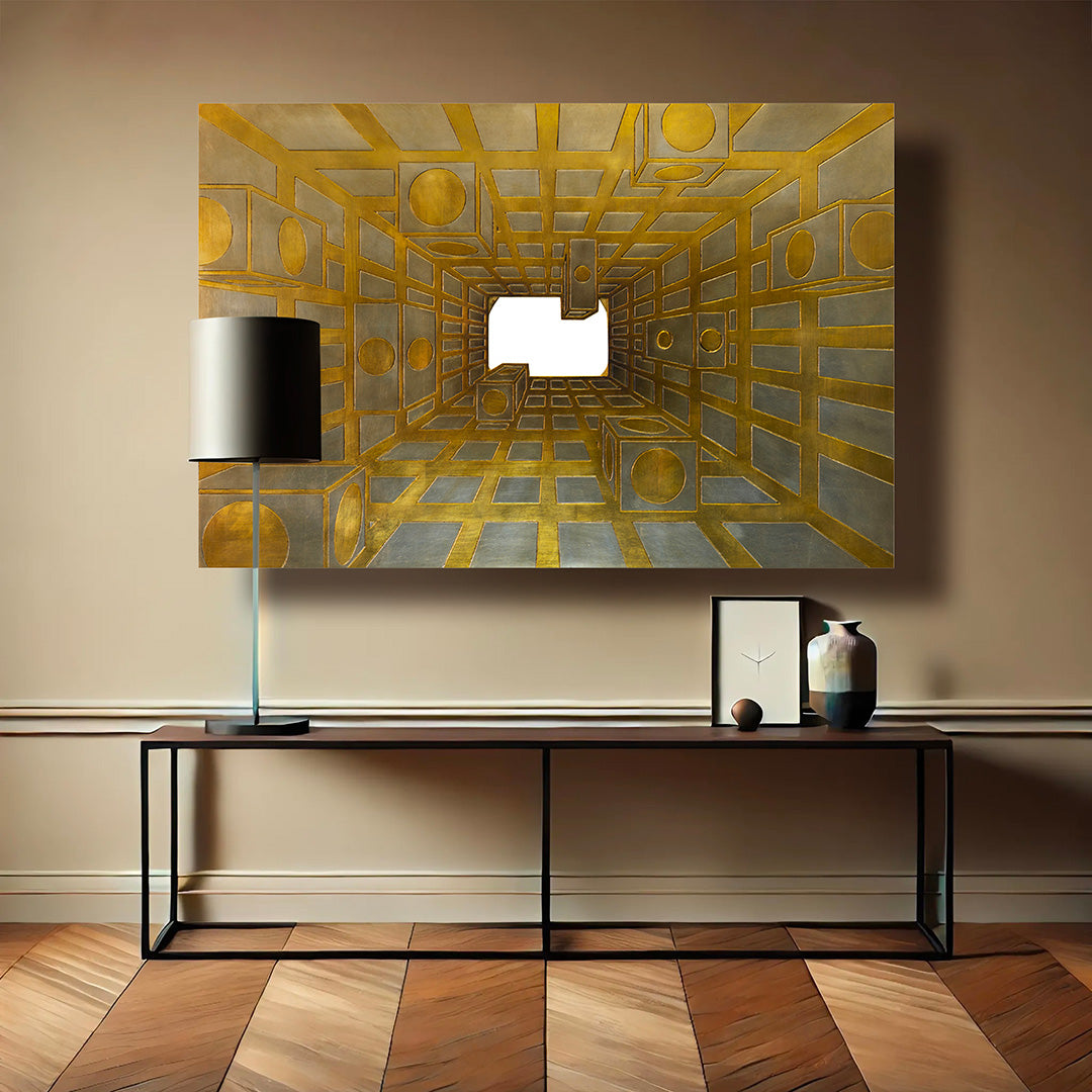 Luce Lucis - Incised Wood Panel