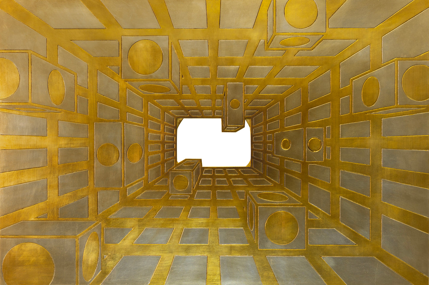 Luce Lucis - Incised Wood Panel