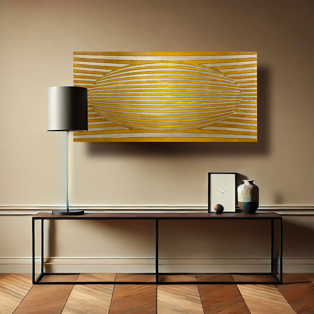 Midnight - Incised Wood Panel