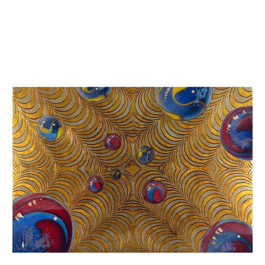 Sospensione Ottica - Incised Wood Panel