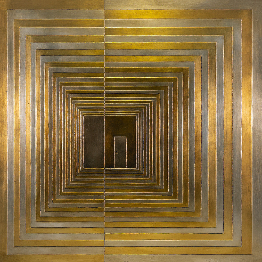 Steps - Incised Wood Panel