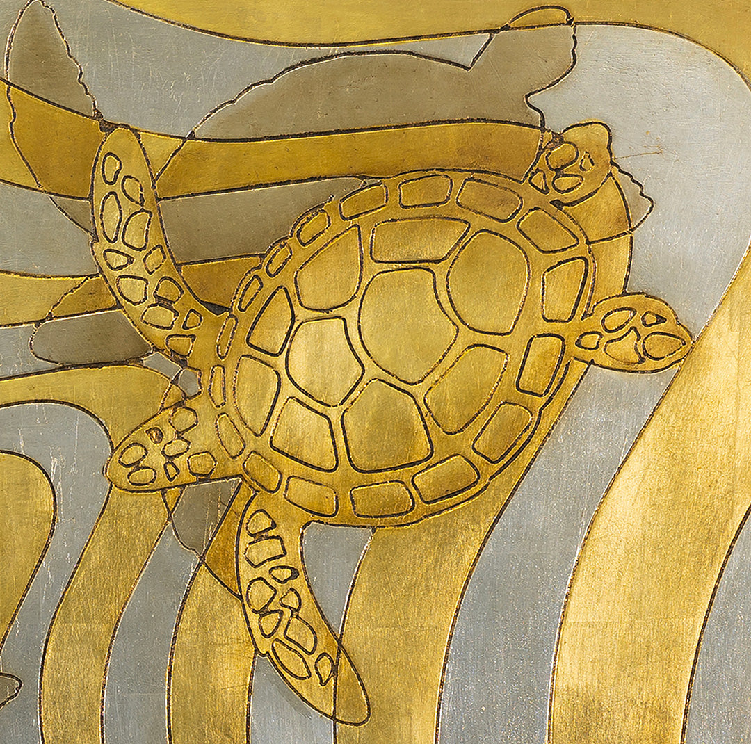 Tartarughe - Incised Wood Panel