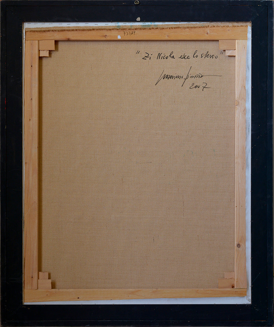 Zi Nicola Esce Lo Stesso - Mixed Media on Canvas