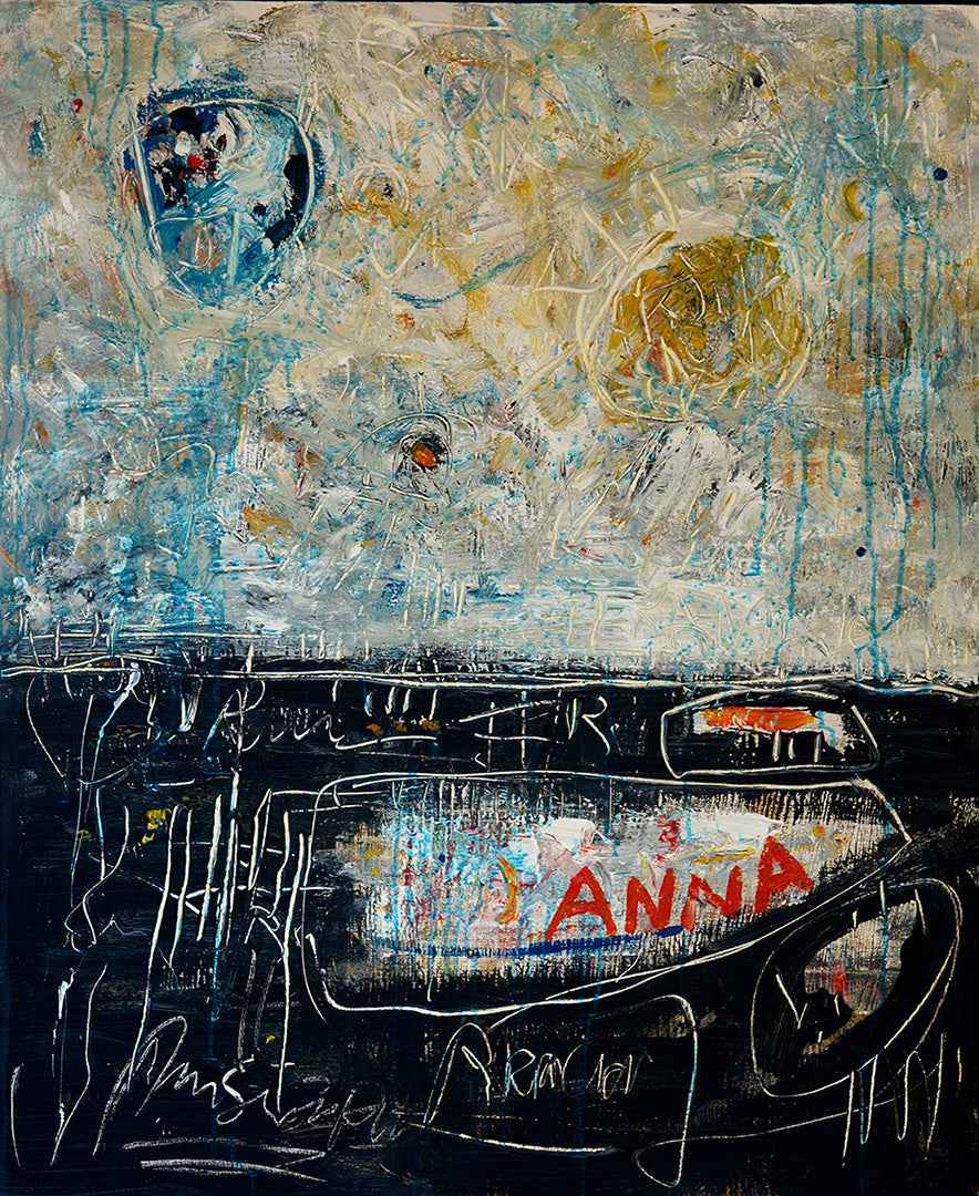 Zi Nicola Esce Lo Stesso - Mixed Media on Canvas